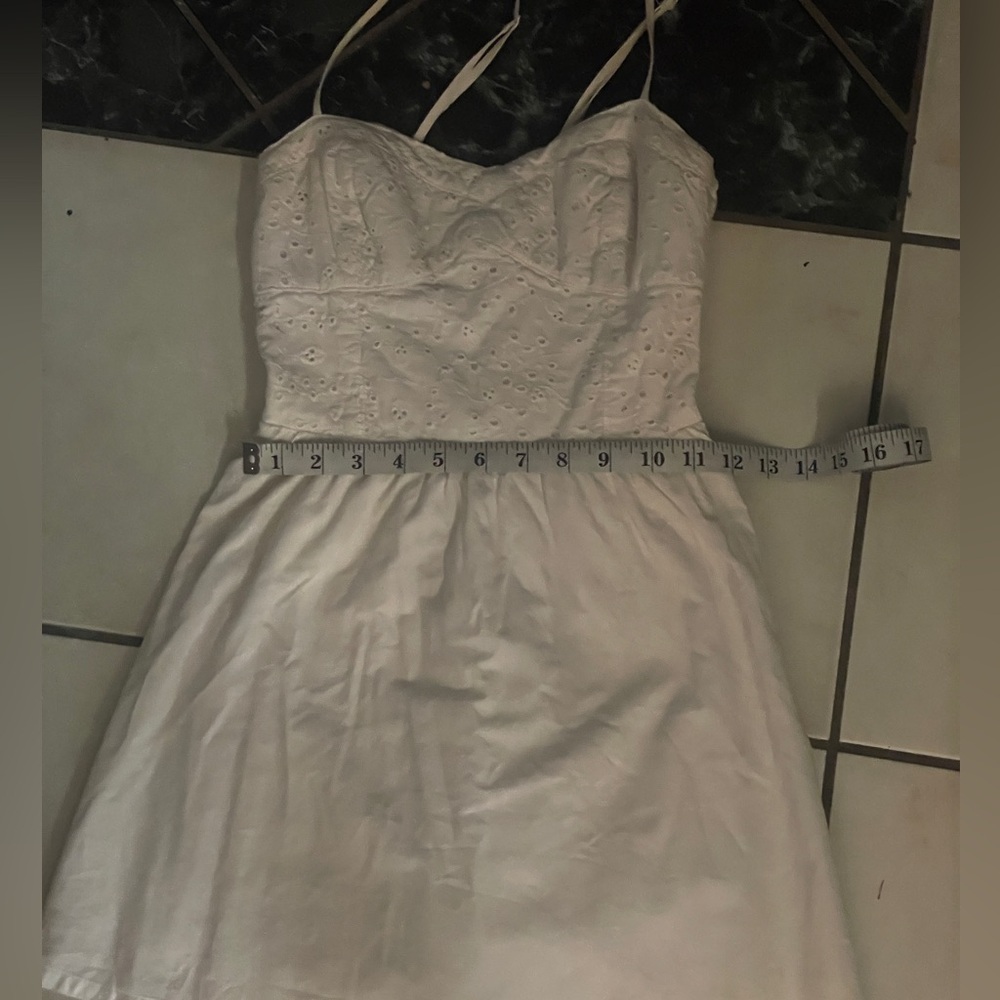 Bustier Eyelet mini dress